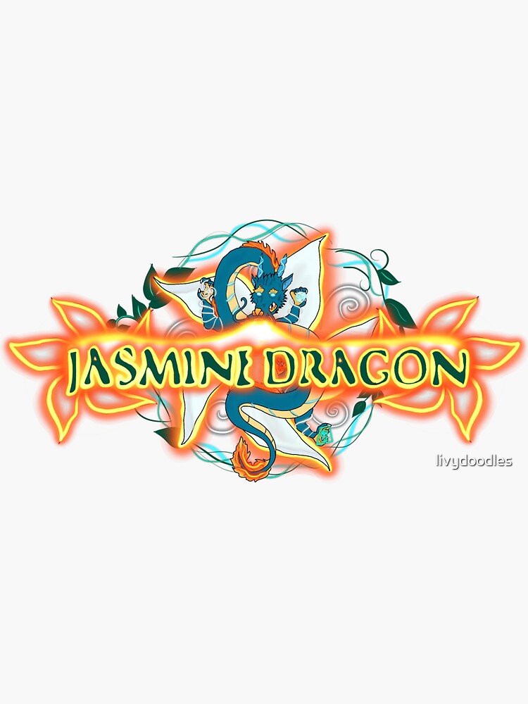 "Jasmine Dragon" Sticker for Sale by livydoodles Redbubble