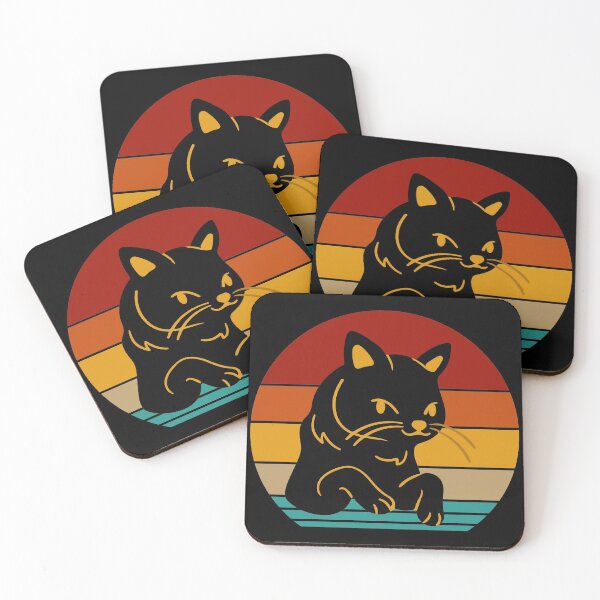 Item preview, retro cat designed and sold by DIDAKU.