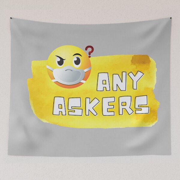 Item preview, Any askers silver design sticker designed and sold by Zukhra79.