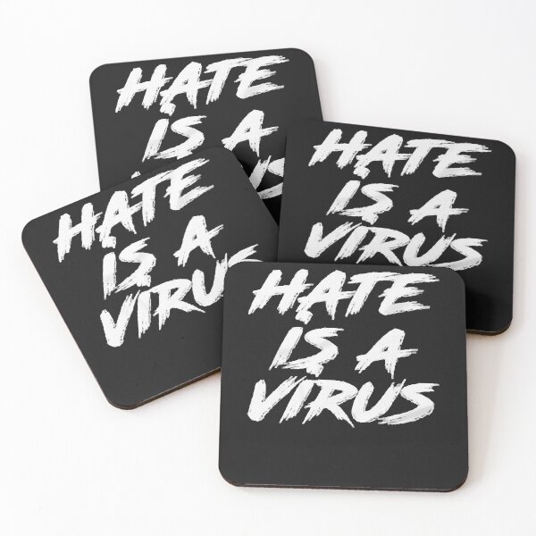 Item preview, Hate is a virus Bestseller Essential T-Shirt designed and sold by Lukifo-Caster.
