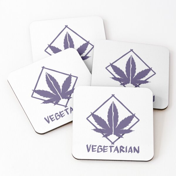 Item preview, Vegetarian Squared Cannabis Leaf High Gift designed and sold by TTFMerch.