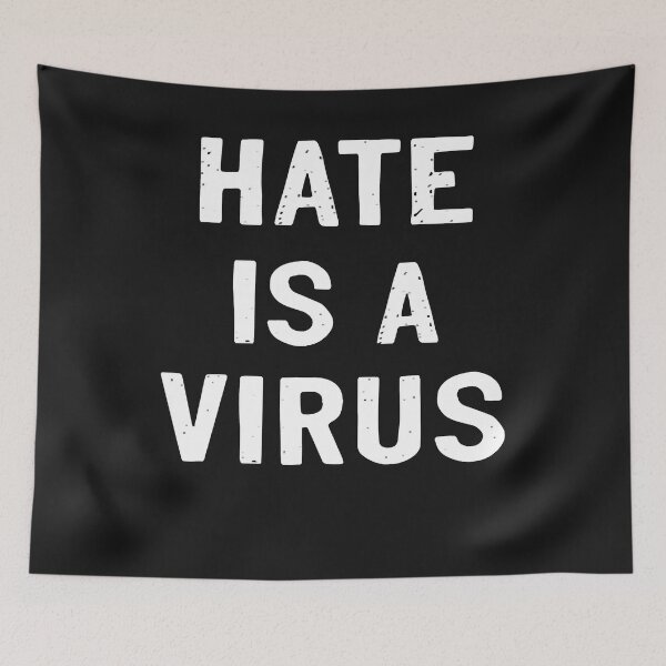 Item preview, Hate is a Virus Classic T-Shirt  designed and sold by Lukifo-Caster.