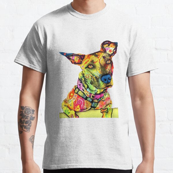 colorful pitbull shirt