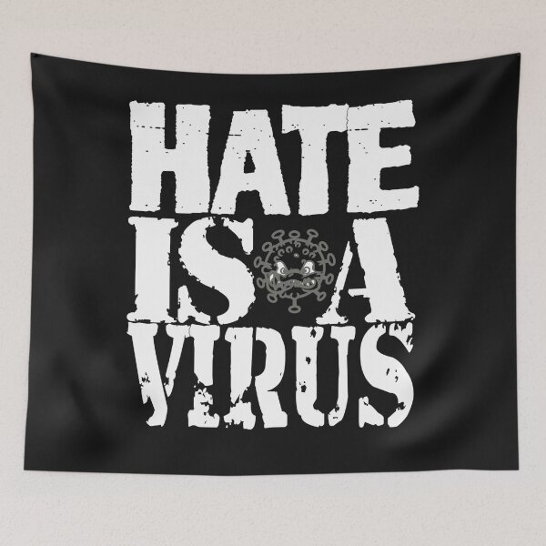 Item preview, Hate Is A Virus Classic T-Shirt  designed and sold by Lukifo-Caster.