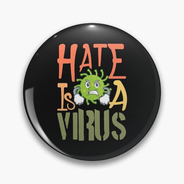 Item preview, Hate Is A Virus Classic T-Shirt designed and sold by Lukifo-Caster.