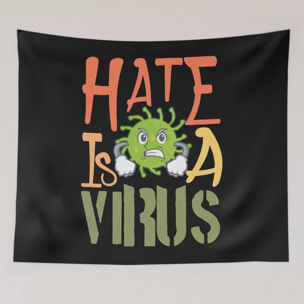 Item preview, Hate Is A Virus Classic T-Shirt designed and sold by Lukifo-Caster.