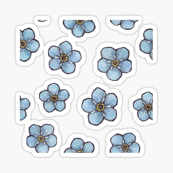 Forget Me Not Stickers | Redbubble