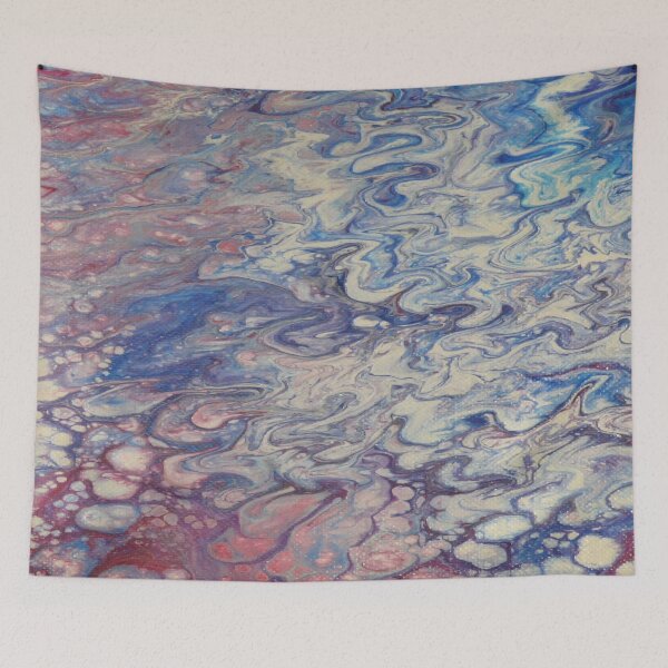 Item preview, Accessories and decorations, blue, pink, purple, white abstract pattern designed and sold by NathPolyArts.
