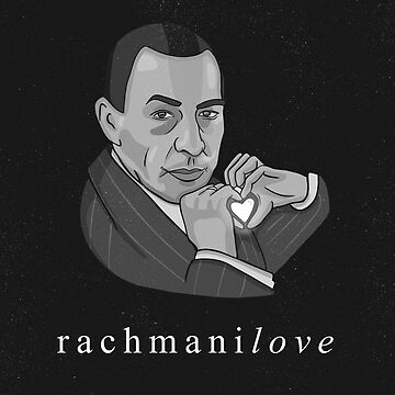 Artwork thumbnail, Rachmaninov "RachmaniLOVE" classical composer funny by jasmijndeklerk