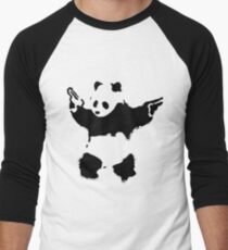 Banksy - Panda With Guns Men's Baseball ¾ T-Shirt
