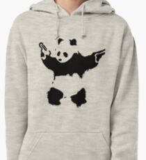 Banksy - Panda With Guns Pullover Hoodie