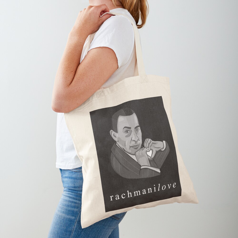 Rachmaninov "RachmaniLOVE" classical composer funny Tote Bag
