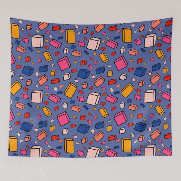 Item preview, Colorful Block Pattern on Blue designed and sold by OneLook.