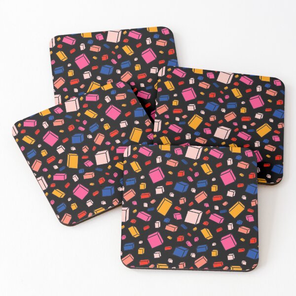 Item preview, Colorful Block Pattern on Black designed and sold by OneLook.