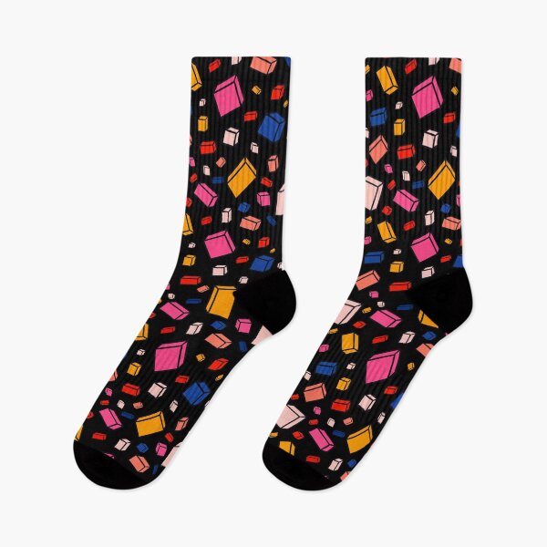 Item preview, Colorful Block Pattern on Black designed and sold by OneLook.