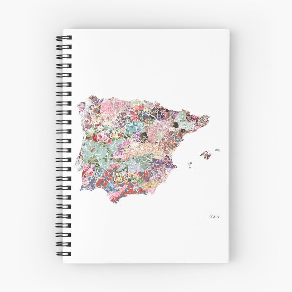 Item preview, Spain map designed and sold by FlowersMaps.