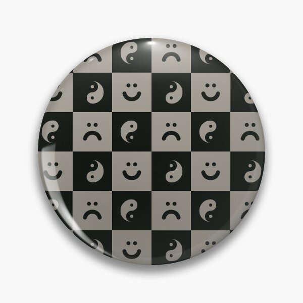 Item preview, Dark Ska Pattern with Yin Yang and smilies designed and sold by ZANGRAM.