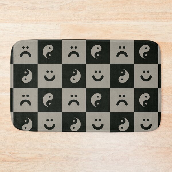 Item preview, Dark Ska Pattern with Yin Yang and smilies designed and sold by ZANGRAM.