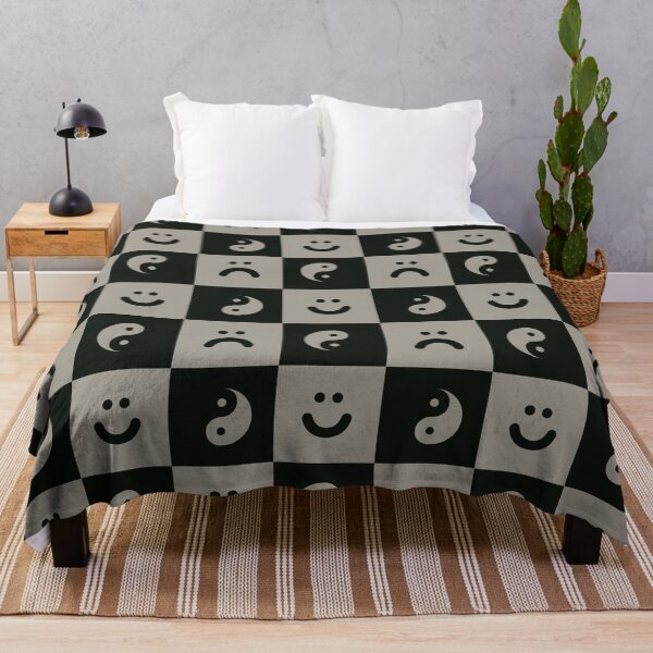 Item preview, Dark Ska Pattern with Yin Yang and smilies designed and sold by ZANGRAM.