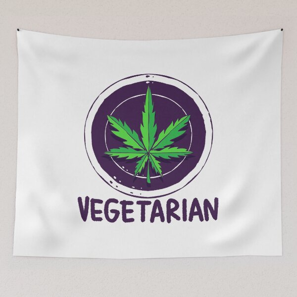 Item preview, Vegetarian Circled Cannabis Leaf High Gift designed and sold by TTFMerch.