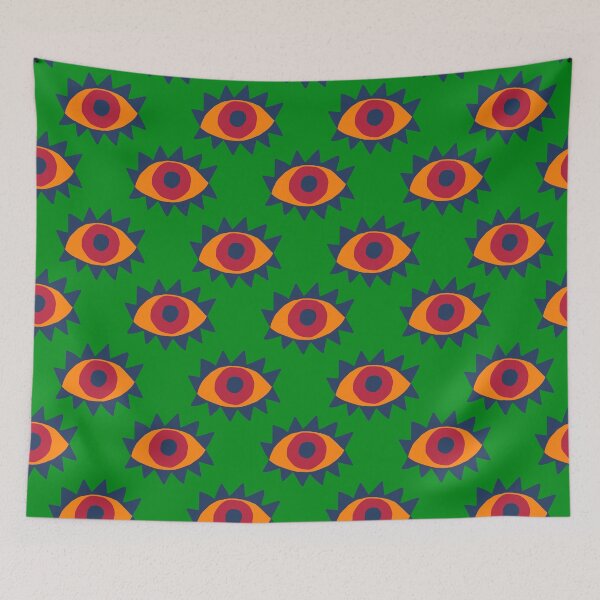 Aperçu de l'œuvre Eye Spy (vert) créée et vendue par The Wallpaper Files.