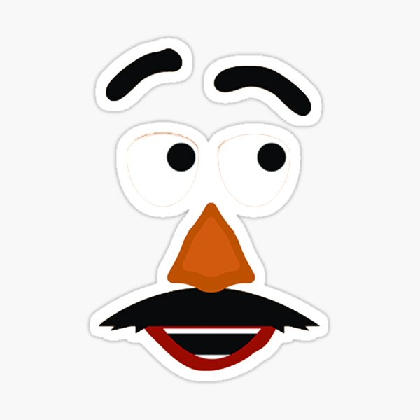 lovely mr potato head sticker for sale by sencc8 redbubble