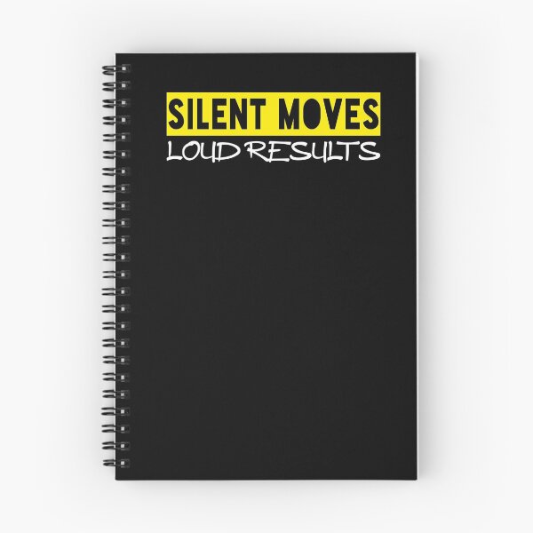 Item preview, Silent moves loud results motivation quote gift T-Shirt designed and sold by bigfamilytee.