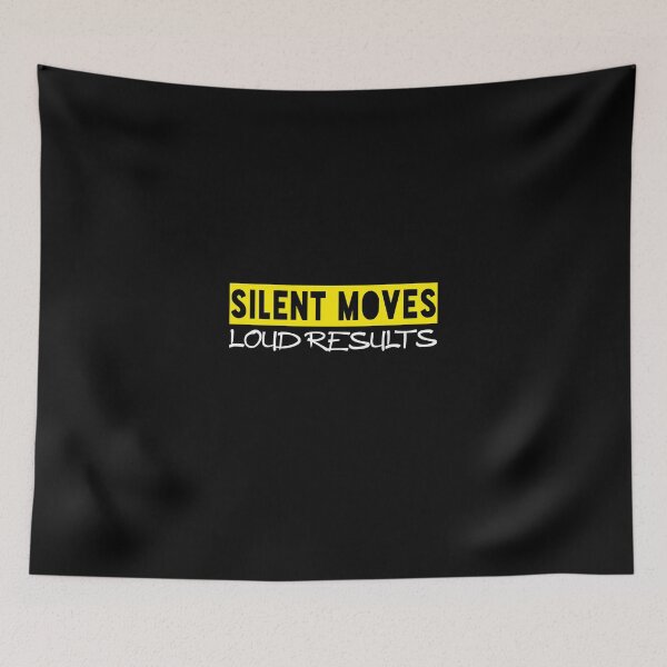 Item preview, Silent moves loud results motivation quote gift T-Shirt designed and sold by bigfamilytee.