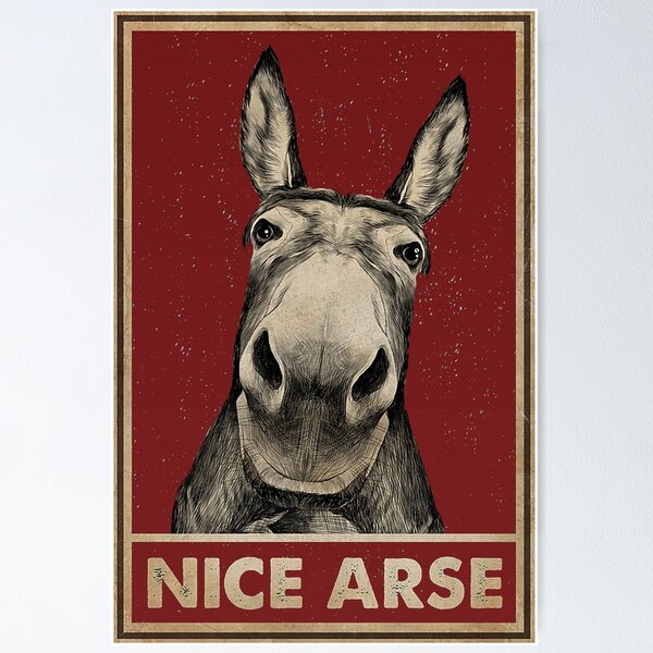 Item preview, Vintage Donkey Nice Arse designed and sold by LuvSeven.