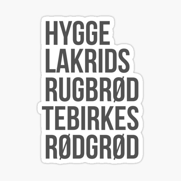 Item preview, Hygge Lakrids Rugbrød Tebirkes Rødgrød. Identifiable Danish designed and sold by mivpiv.
