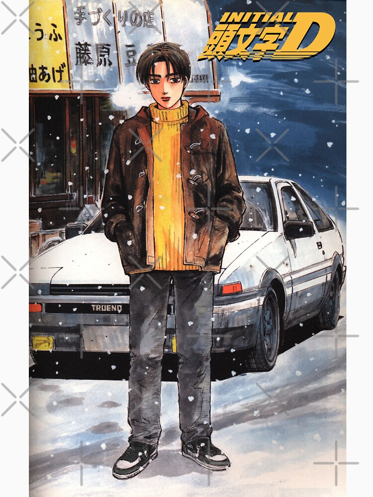 Initial D Manga Panel AE86 VS RX7 Art Board Print for Sale by