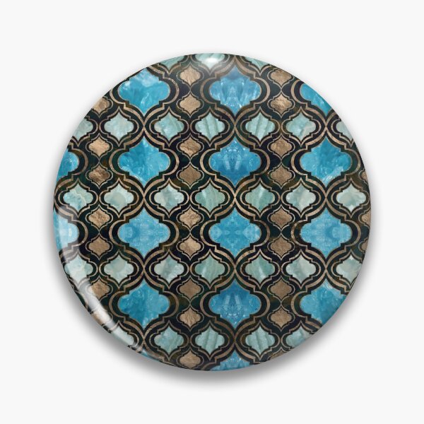 Item preview, Moroccan trellis Blue Crystal Textures designed and sold by k9printart.