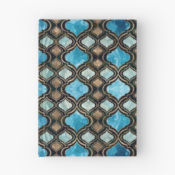 Item preview, Moroccan trellis Blue Crystal Textures designed and sold by k9printart.