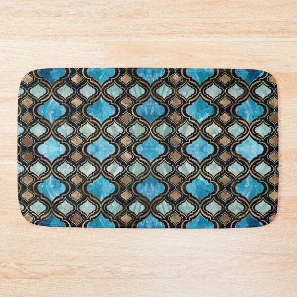 Item preview, Moroccan trellis Blue Crystal Textures designed and sold by k9printart.