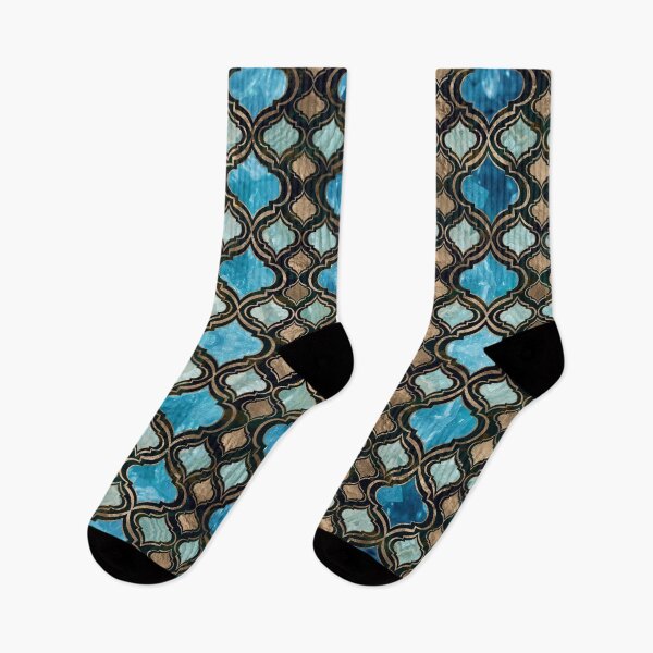 Item preview, Moroccan trellis Blue Crystal Textures designed and sold by k9printart.