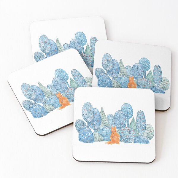 Item preview, Little fox in a snowy forest designed and sold by Dyomina.