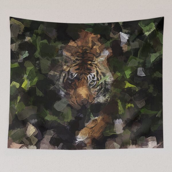 Item preview, Tiger In Dark Forest  designed and sold by shokA Design.