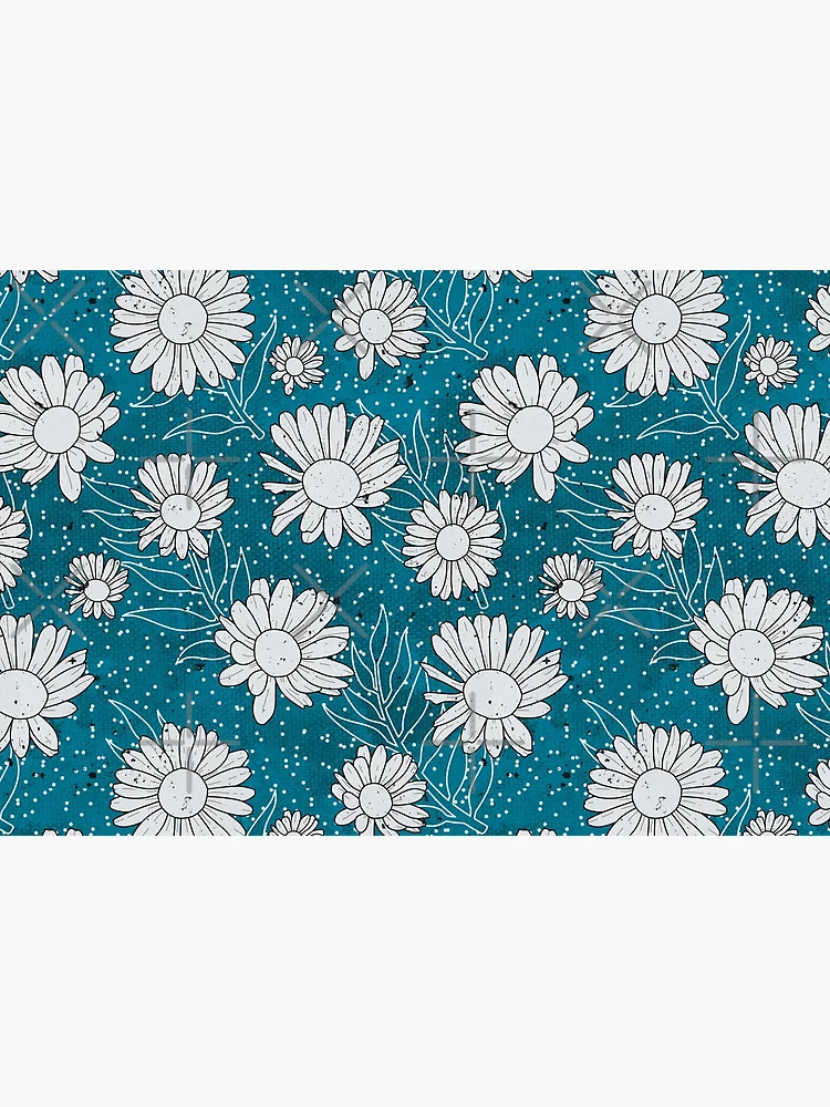 Thumbnail 3 of 3, Journal, Blue Daisy Pattern  designed and sold by DifferentCreate.
