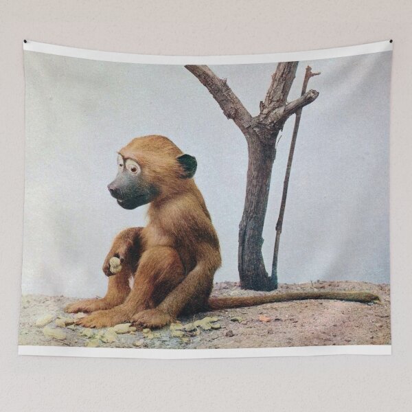 Item preview, Badly Taxidermied Baboon Infant designed and sold by redoARTstore.
