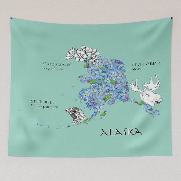 Item preview, Alaska Symbols designed and sold by UrsulaRodgers.