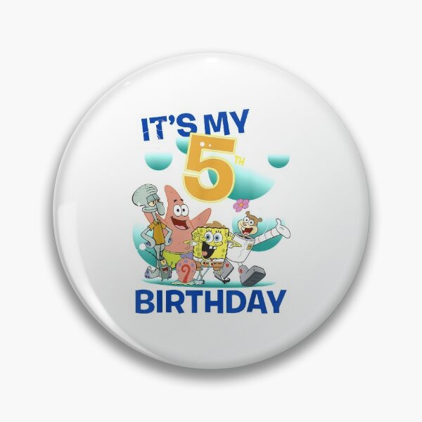 Spongebob Birthday Pins And Buttons Redbubble