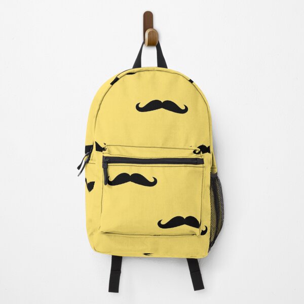 Item preview, Mustache pattern on yellow background designed and sold by IONcreatION.