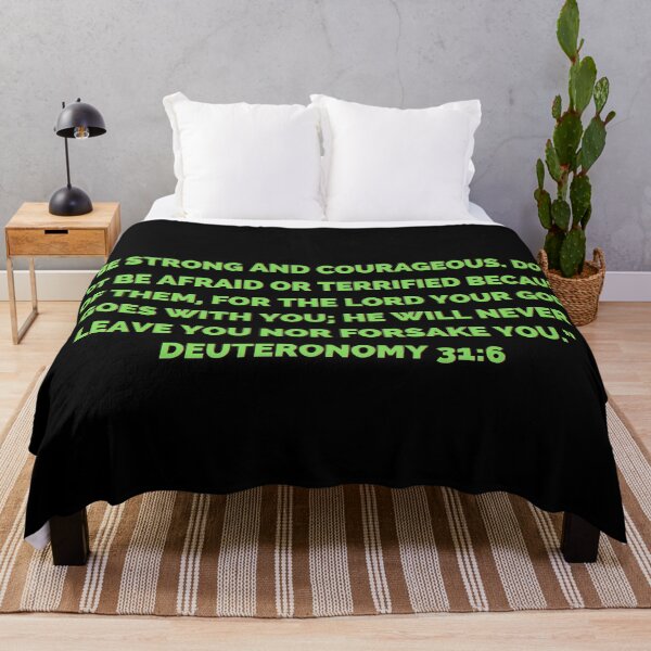 Item preview, Bible Verse Deuteronomy 31:6 designed and sold by Prayingwarrior.