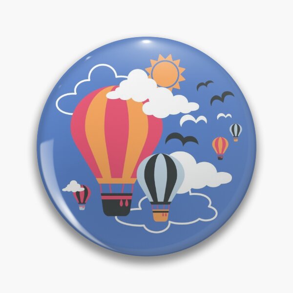 Item preview, Hot Air Balloon in the Blue Sky Pattern designed and sold by FlinArt.