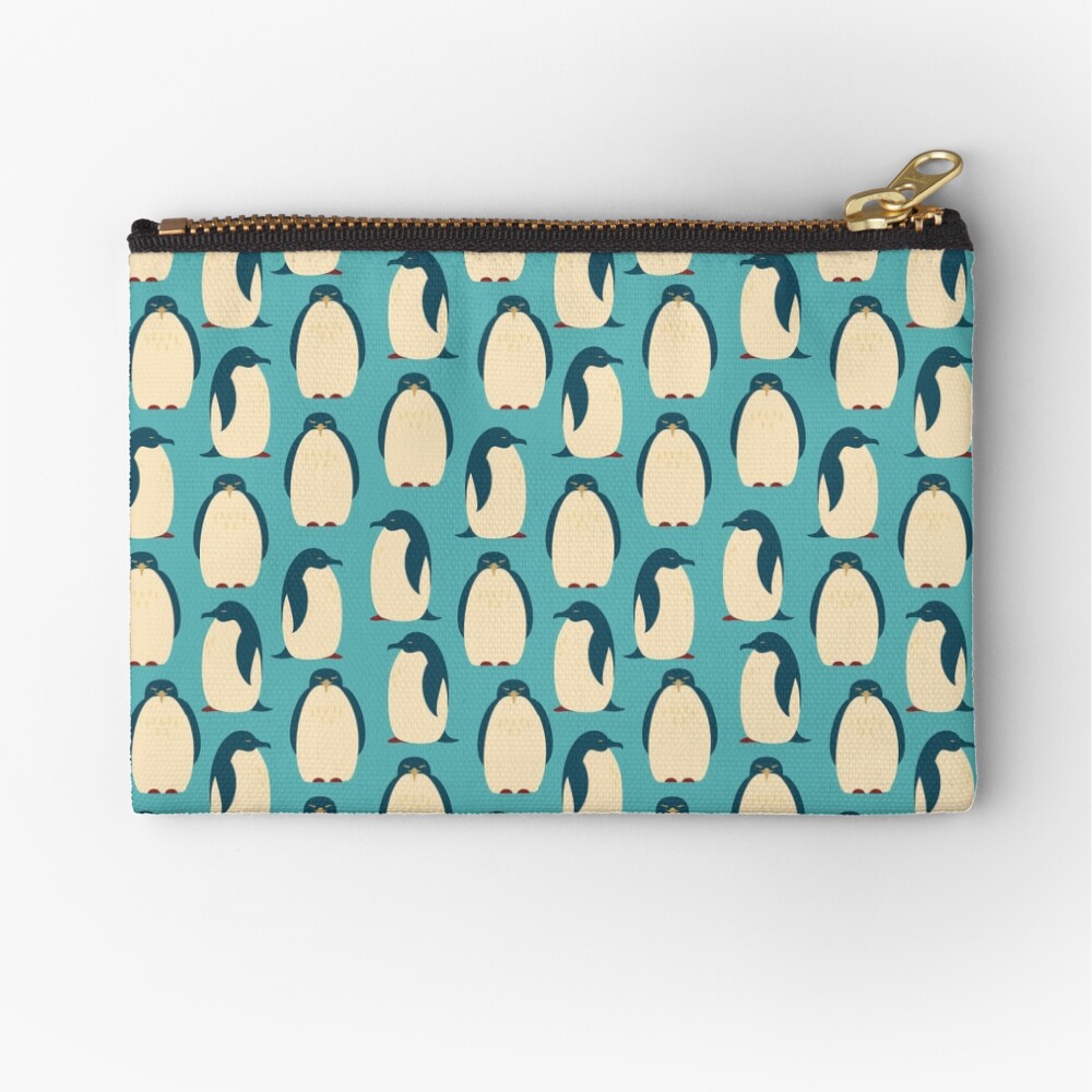 Happy penguins Zipper Pouch