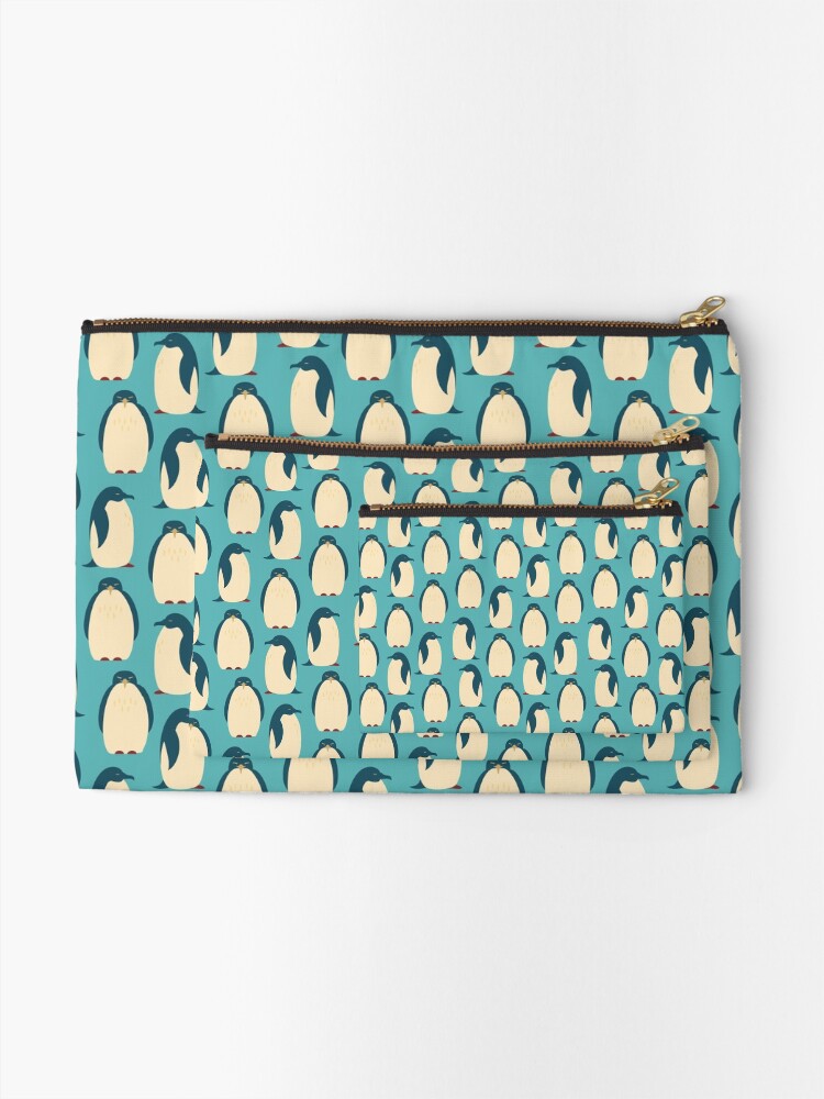 Alternate view of Happy penguins Zipper Pouch