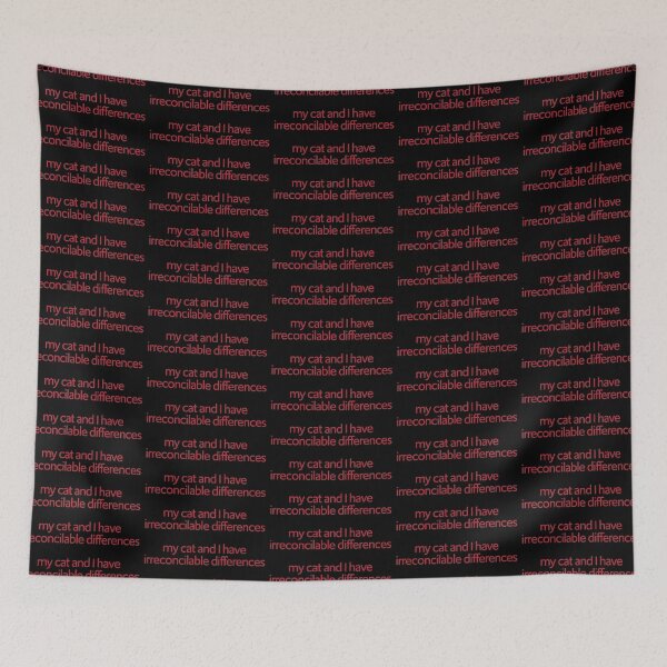Item preview, My Cat and I have irreconcilable differences - Red designed and sold by PotentQuotable.