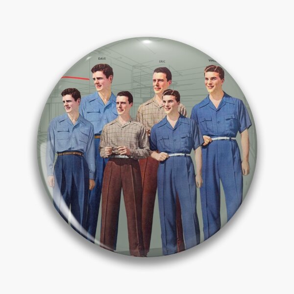 Item preview, Six Fifties Men watch a Man with Pineapple Head and Swimming Trunks designed and sold by KALEIDOSCOPE UK.