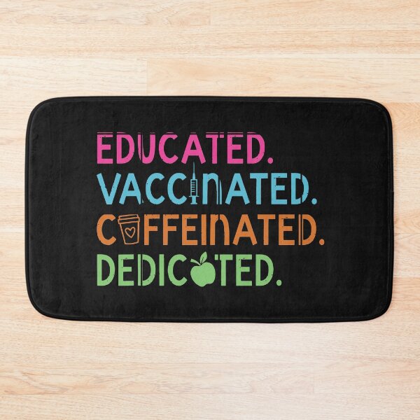 Item preview, Educated Vaccinated Caffeinated Dedicated Teacher Coffee designed and sold by tathaisan.