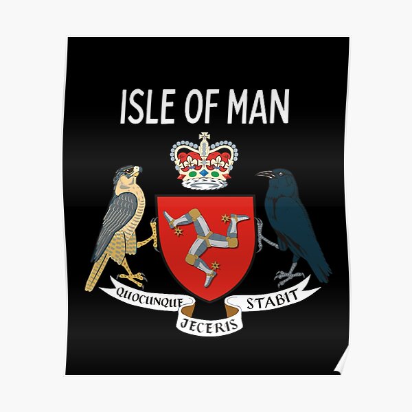 Isle of Man coat of arms Poster